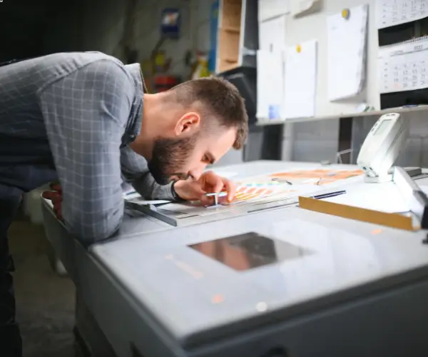 Business card process